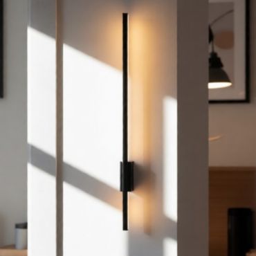 Nova Luce Tien - applique murale - 1,5 x 8,3 x 60 cm - 10W LED inclus - noir sable