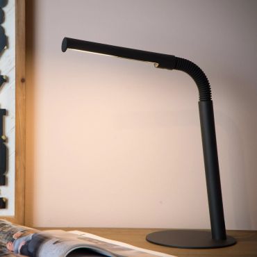 Lucide Gilly - lampe de bureau - 28 x 14 x 49 cm - 3W LED inclus - noir