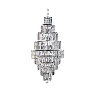 Searchlight Empire - lustre - Ø 60 x 297 cm - chrome