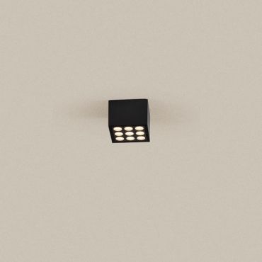 Nova Luce Jax - plafonnier extérieur - 11 x 8 x 11 cm - 17W LED inclus - IP54 - anthracite foncé