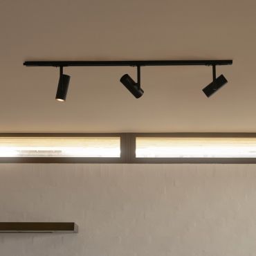 Nordlux Jerome Link 3-Kit + 1M Rail - spot sur rail GU10 - Ø16 x 18 cm - noir