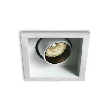ONE Light Moving Inner Cylinder - spot à encastrer - 62 x 62 mm, 58 x 58 mm taille d'encastrement - 6W LED dimmable inclus - blanc