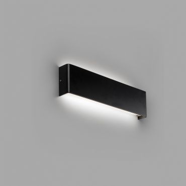 Faro Nash - applique murale - 37 x 4 x 9 cm - 16W LED inclus - noir mat