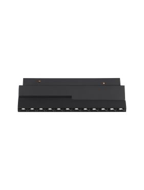 Nova Luce Ultra Slim - luminaire sur rail - 19,5 x 8,1 cm - 12W LED inclus - inclinable - couleur de lumière blanc chaud - noir