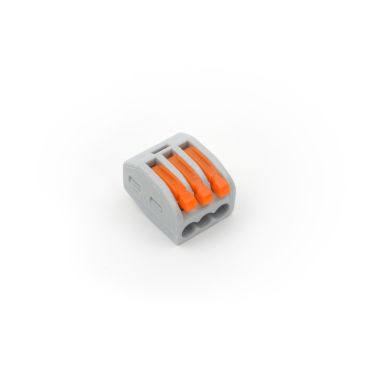 Elmark - Borne à boucle wago 3 pôles 4mm².