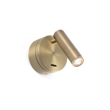 Faro Boc - applique murale avec interrupteur - 8,5 x 11 x 17 cm - 3W LED inclus - bronze