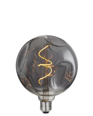 Daylight Italia Ampoule LED Bumped - Ø 14 x 18,5 cm - E27 - 5W dimmable - 1800K - fumée