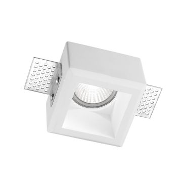 Nova Luce Tobia - spot encastré - 80 x 80 mm, 85 x 85 mm format encastré - plâtre blanc