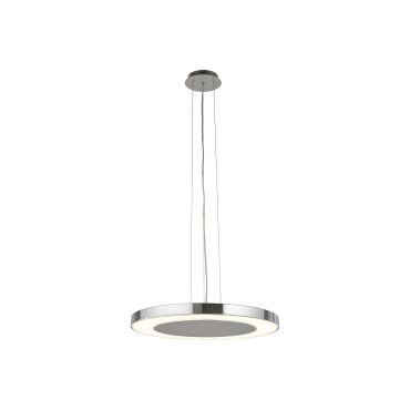 Searchlight Lexi - lampe suspendue - Ø 50 x 122 cm - 36W LED dimmable inclus - chrome