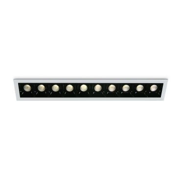 ONE Light Shop Square Boxes - spot encastré - 281 x 45 mm, 272 x 36 mm taille d'encastrement - 10 x 2W LED dimmable inclus - blanc
