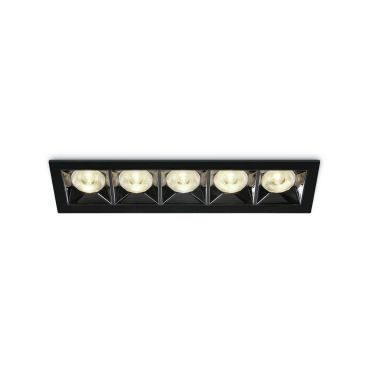 ONE Light Mirror Square Boxes - spot encastré - 207 x 54 mm, 200 x 45 mm taille d'encastrement - 20W LED inclus - noir