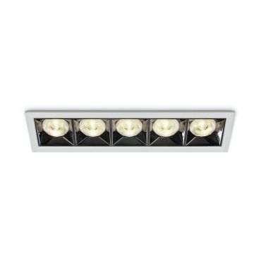 ONE Light Mirror Square Boxes - spot encastré - 207 x 54 mm, 200 x 45 mm taille d'encastrement - 20W LED inclus - blanc