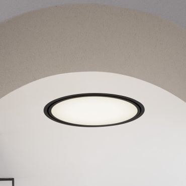 Nova Luce Perfect Profile Trimless - spot encastré - Ø 1045 mm, 1030 mm encastré - 120W LED dimmable inclus - 3000K - noir