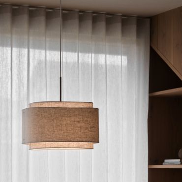 Design For The People Takai - lampe suspendue - Ø 45 x 330 cm - beige