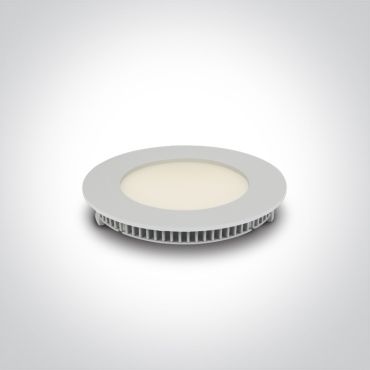 ONE Light Round Recessed Panels - spot à encastrer - Ø 120 mm, Ø 108 mm taille d'encastrement - 8W LED inclus - blanc - CCT