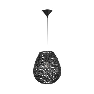 Nova Luce Griffin - lampe suspendue - Ø 30,5 x 215 cm - noir
