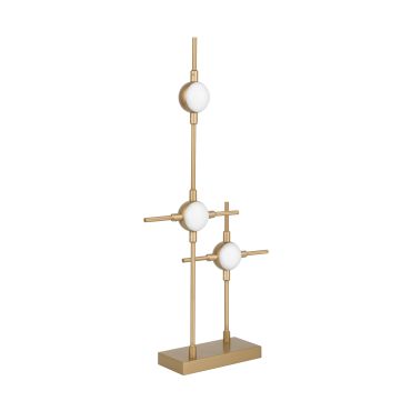 Nova Luce Atomo - lampe à poser - 28 x 9 x 52 cm - 3 x 2,4W LED inclus - or
