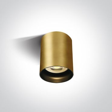 ONE Light GU10 Dark Light - spot en saillie 1L - Ø 6,8 x 9,5 cm - laiton brossé