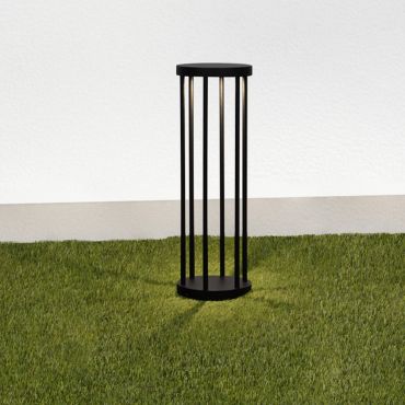 Nova Luce Nereus - lampe de jardin - Ø 16 x 50 cm - 8W LED inclus - IP65 - anthracite foncé