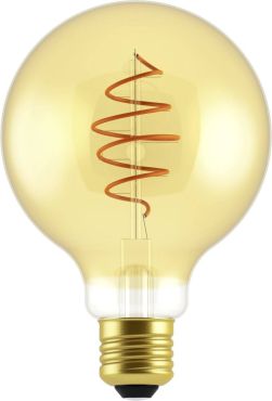 Nordlux Lampe à incandescence LED - Ø 9,5 x 14 cm - E27 - 5W dimmable - 2200K - ambre