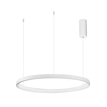 Nova Luce Pertino - lampe suspendue - Ø 78 x 150 cm - 60W LED dimmable inclus - blanc sable