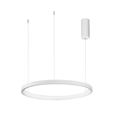 Nova Luce Pertino - lampe suspendue - Ø 58 x 150 cm - 48W LED dimmable inclus - blanc sable