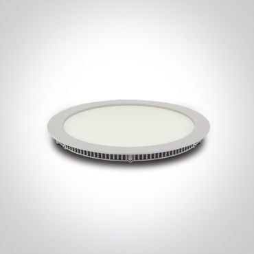 ONE Light Round Recessed Panels - plafonnier encastré - Ø 295 mm, Ø 285 mm taille d'encastrement - 30W LED inclus - blanc