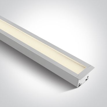 ONE Light UGR19 Profils linéaires LED encastrés - plafonnier encastré - 121 x 5 x 5,5 cm - intensité lumineuse réglable 20W/30W/40W LED inclus - blanc - couleur de lumière réglable