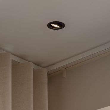 Nordlux Monolo - spot encastré - Ø 82 mm, Ø 68 mm taille d'encastrement - 3 niveaux de gradation - 4,8W LED inclus - noir