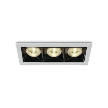 ONE Light Mirror Square Boxes - spot encastré - 130 x 54 mm, 124 x 45 mm taille d'encastrement - 12W LED inclus - blanc