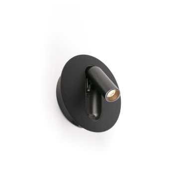 Faro Timit - lampe de chevet avec port usb - 5,3 x 11,2 x 3 cm - 4,5W LED inclus - noir mat