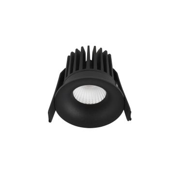 Nova Luce Petit - spot à encastrer - Ø 62 mm, Ø 55 mm à encastrer - 9W LED inclus - IP42 - noir sable