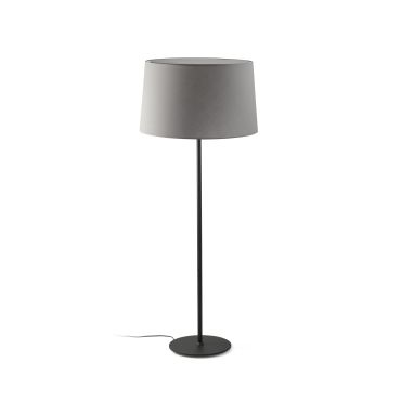 Faro Windsor - lampadaire - Ø 64 x 160 x 37,5 cm - noir mat et gris