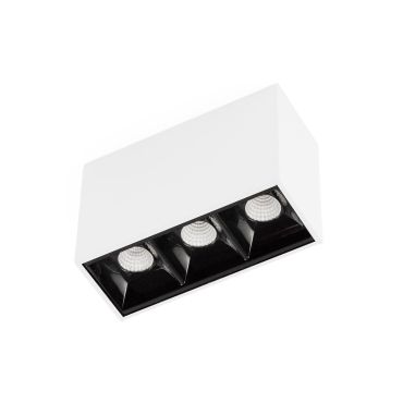 Faro Neso Point-3 - luminaire pour rail magnétique - 8,4 x 3,4 x 5,6 cm - 4W LED blanc chaud (3000K) inclus - 12° faisceau - blanc