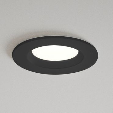 Nordlux Tiaki - spot encastré - Ø 85 mm, Ø 72 mm taille d'encastrement - 5,7W dimmable LED inclus - IP65 - noir