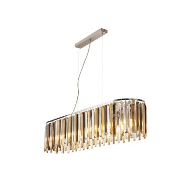 Searchlight Clarissa - lampe suspendue - 100 x 25 x 150 cm - ambre