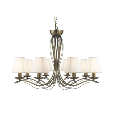 Searchlight Andretti - lustre - Ø 76 x 108 cm - laiton antique
