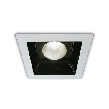 ONE Light Shop Square Boxes - spot encastré - 140 x 140 mm, 130 x 130 mm taille d'encastrement - 30W LED inclus - blanc - couleur de lumière blanche