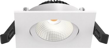 Artdelight Dublin - spot encastré - 83 x 83 mm, Ø 68 mm encastré - 6W LED dimmable inclus - blanc