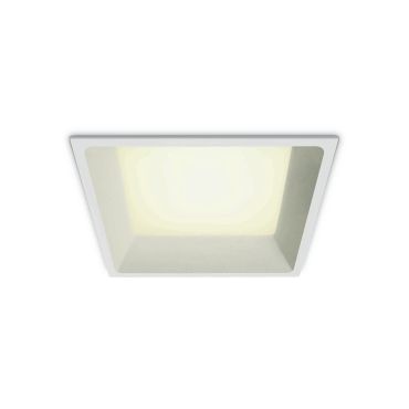 ONE Light SMD Dark Light - spot à encastrer - 170 x 170 mm, 160 x 160 mm taille d'encastrement - 22W LED inclus - blanc - couleur de lumière blanche