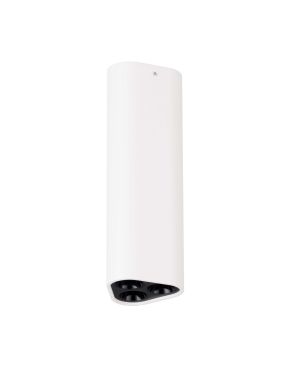 Nova Luce Etho - plafonnier - 5 x 15 x 5 cm - 6W LED inclus - blanc sablé et noir
