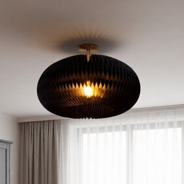 Lucide Armoni - plafonnier - Ø 52 x 26 cm - noir