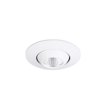 Maxlight Yuca Round Tilted - spot encastré 1L - Ø 55 mm, Ø 45 mm taille d'encastrement - 3W LED inclus - blanc
