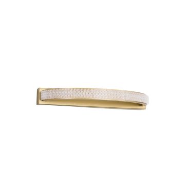 Nova Luce Grania - applique murale - 35 x 14,5 x 3 cm - 6,5W LED inclus - or mat