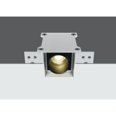 ONE Light Tubes de lumière noire sans garniture - spot encastré - 34 x 34 mm, 50 x 38 mm taille d'encastrement - 3W LED inclus - noir
