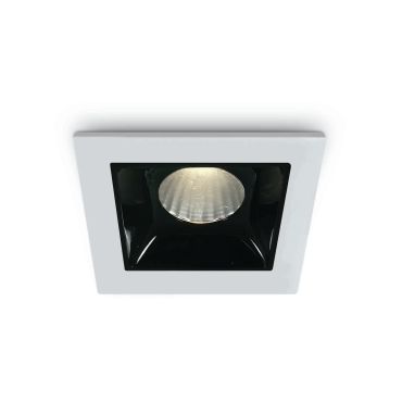 ONE Light Shop Square Boxes - spot encastré - 45 x 45 mm, 36 x 36 mm format encastré - 2W LED dimmable inclus - blanc