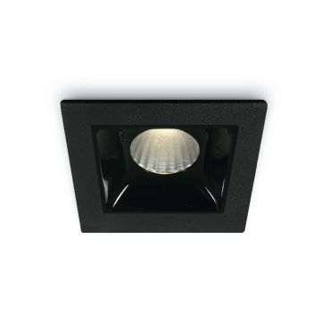 ONE Light Shop Square Boxes - spot encastré - 45 x 45 mm, 36 x 36 mm format encastré - 2W LED dimmable inclus - noir