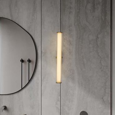 Nova Luce Hedula - applique murale - 63 x 12 x 8,2 cm - 23W LED inclus - IP44 - or sablé