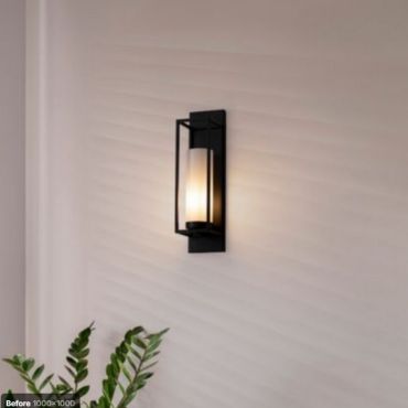 Nova Luce Juliet - applique murale - 13 x 14,7 x 63 cm - noir