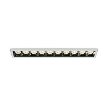 ONE Light Mirror Square Boxes - spot encastré - 395 x 54 mm, 386 x 45 mm taille d'encastrement - 40W LED inclus - blanc